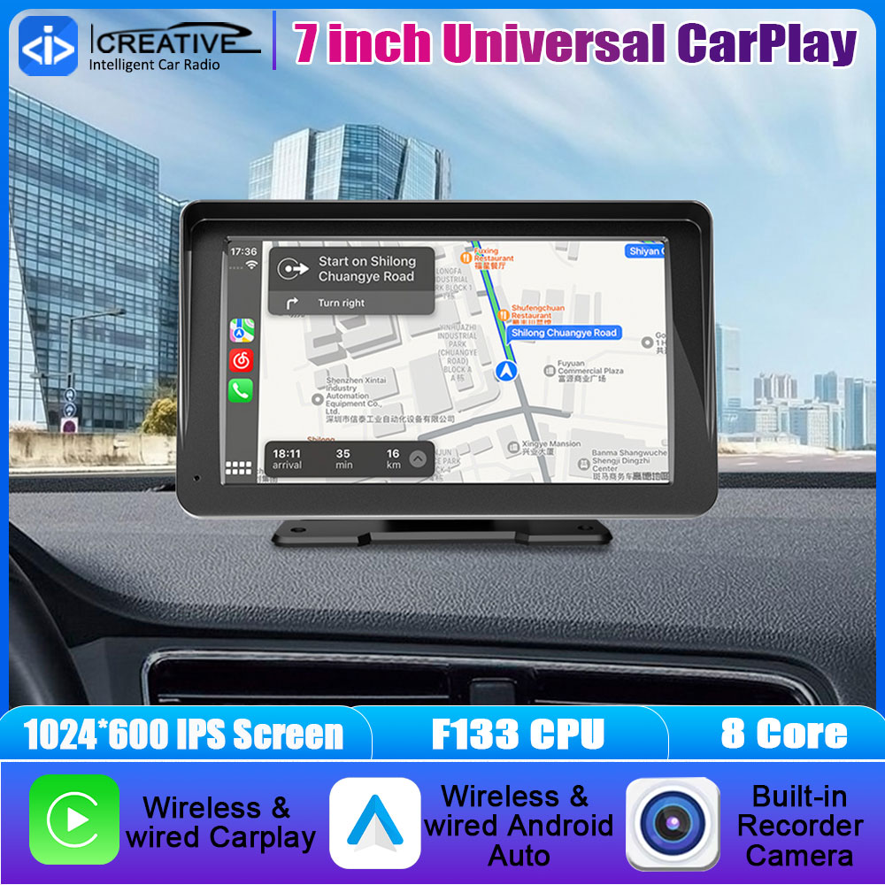 Audio Music Image - 7인치 무선 CarPlay & 안드로이드 오토