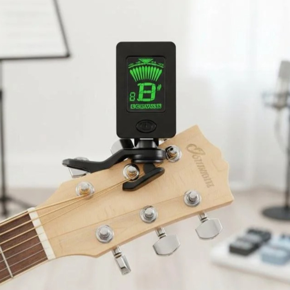 Guitar Tuner Clip - Stonego LCD 클립온 기타 튜너 베이스
