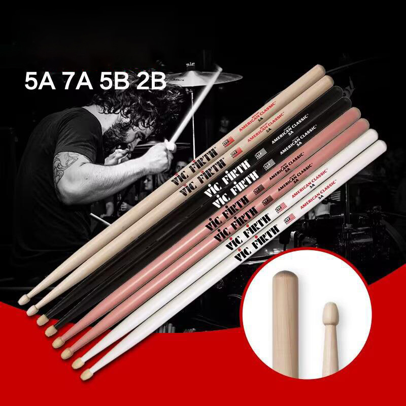 Drum Stick 5A - 목재 팁 일관성 무게추 및 피치