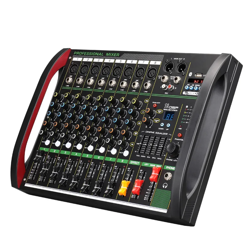 Audio Music Mixer - 전문가용 블루투스 USB 오디오 믹서, DSP