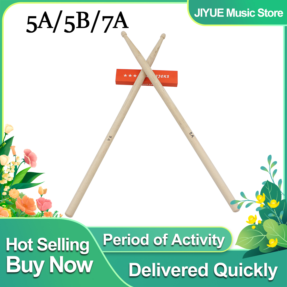 Drum Stick 5A - 1 쌍 5A/7A/5B 드럼 스틱 메이플