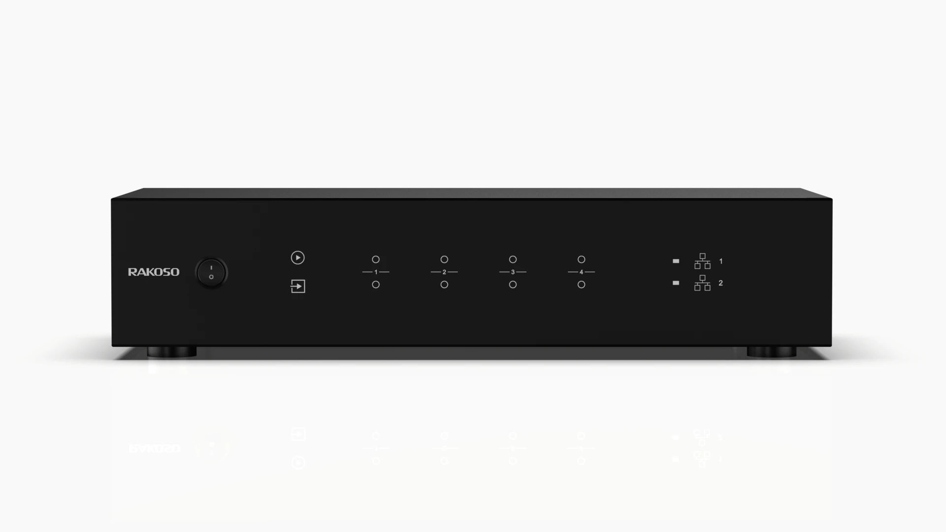 Audio Music Online - HA400 4 구역 증폭기 4CH 디지털/아날로그