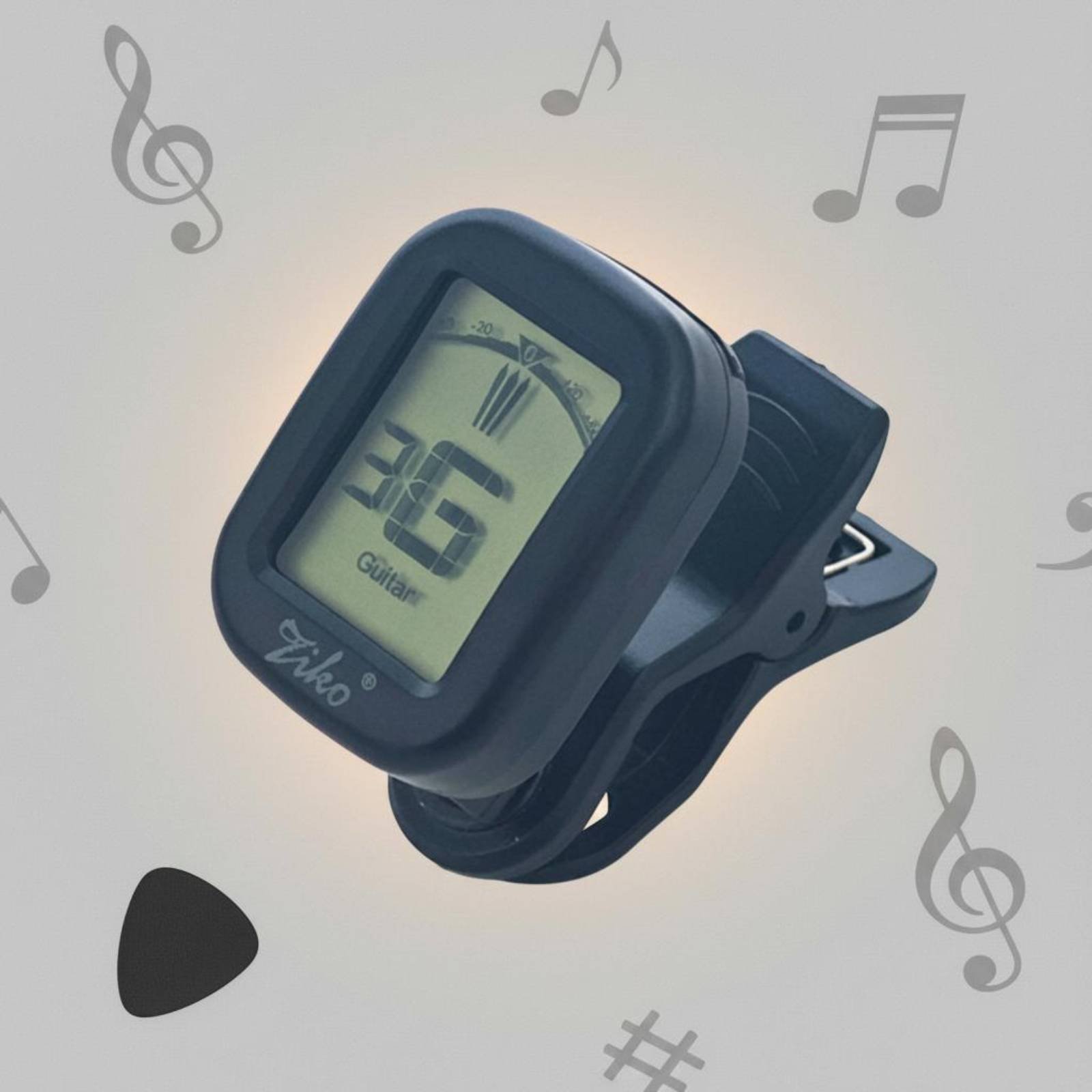 크로매틱 스냅온 튜너 읽기 쉬운 디스플레이 기타 클립  - Guitar Tuner Clip 리뷰 및 가격