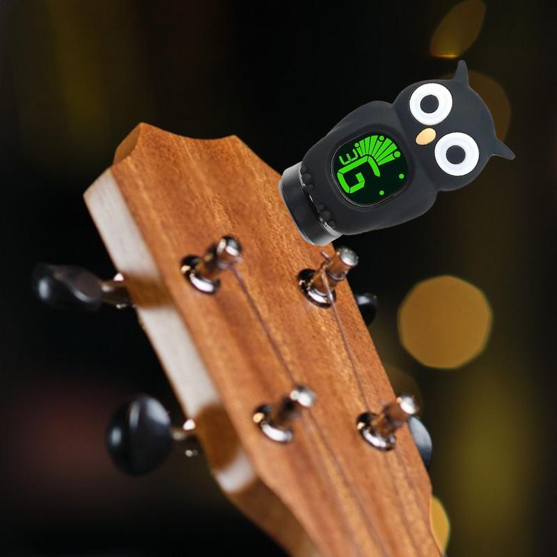 일렉트릭 기타 튜너 전문 클립, 만화 올빼미 어쿠스틱  - Guitar Tuner Clip 리뷰 및 가격