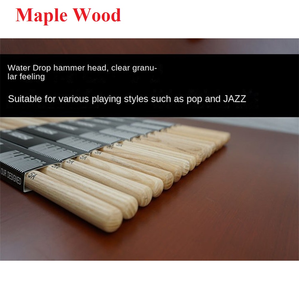 1 쌍 5A/7A 메이플 우드 드럼 스틱 2B/5B/5 - Drum Stick 5A 리뷰 및 가격