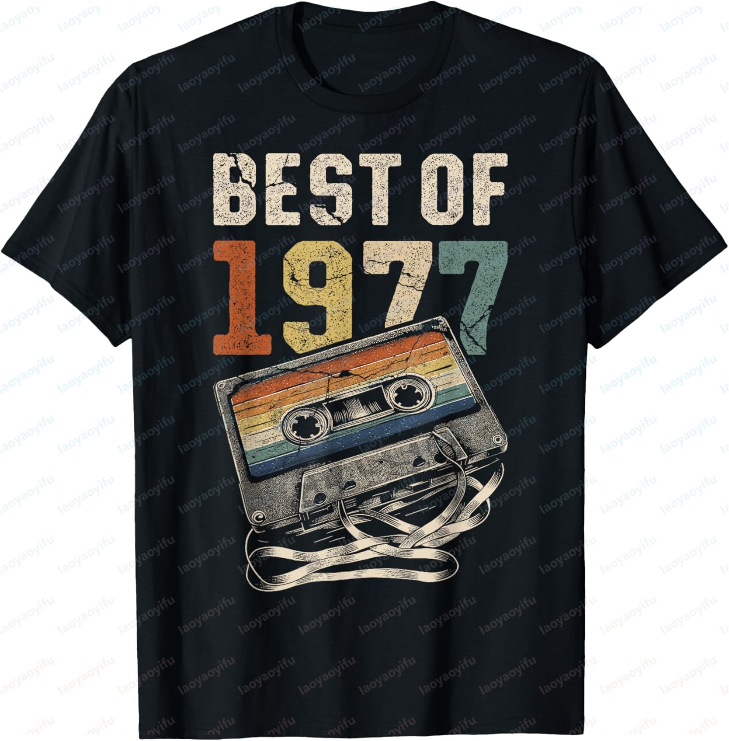 베스트 오브 1977 티셔츠 레트로 스타일 오디오 테이 - Audio Music Best 리뷰 및 가격