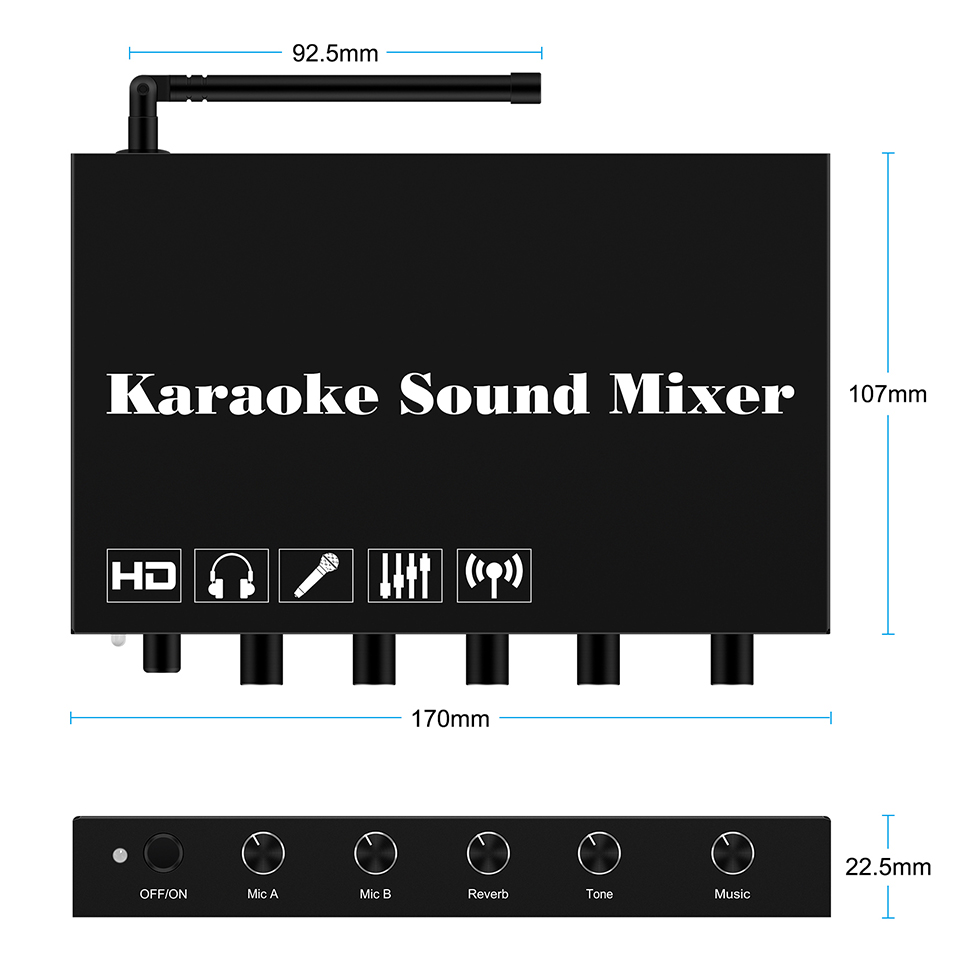 오디오 믹서 오디오 믹서DJ 컨트롤러/오디오(마이크 A - Audio Music Mixer 리뷰 및 가격