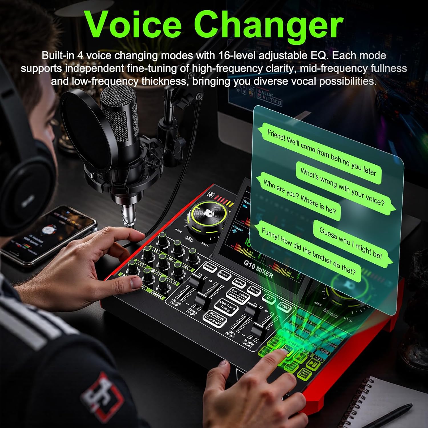 Tenlamp G10 라이브 스트리밍 오디오 인터페이스 - Audio Music Mixer 리뷰 및 가격