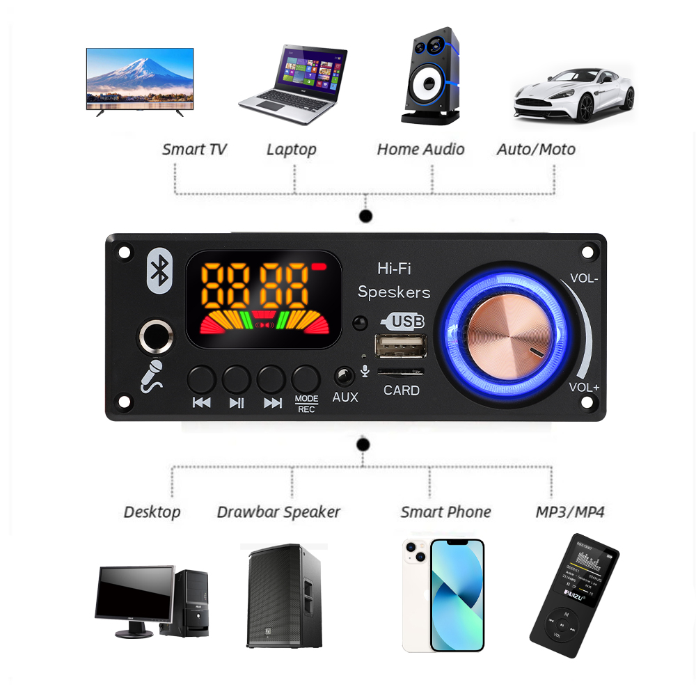블루투스 5.1 DIY 160W 증폭기 MP3 디코더  - Audio Music Volume 리뷰 및 가격