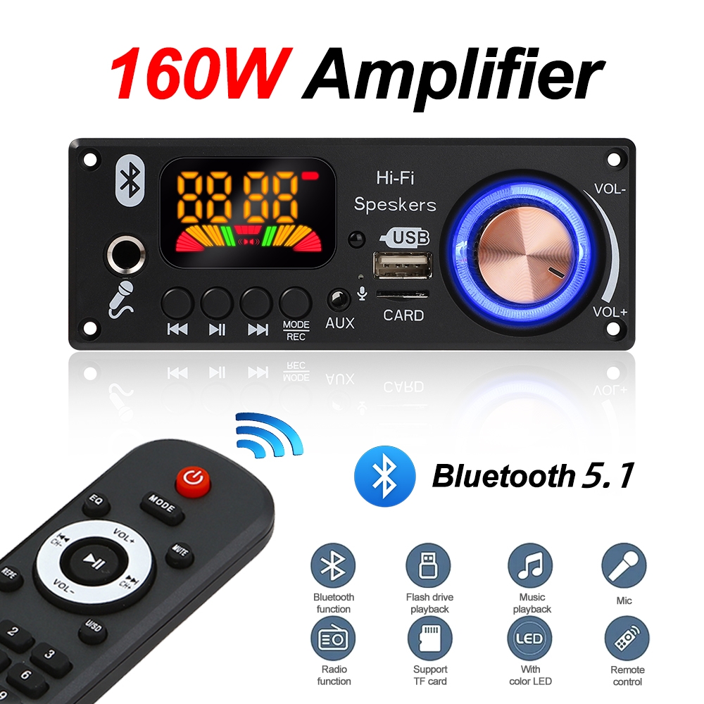 블루투스 5.1 DIY 160W 증폭기 MP3 디코더  - Audio Music Volume 리뷰 및 가격