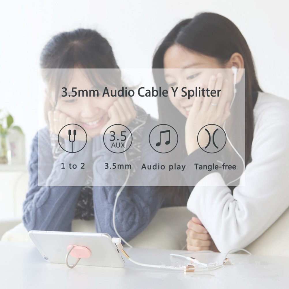 듀얼 3.5mm 오디오 라인 니트 케이블 Aux 스플리 - Audio Music Online 리뷰 및 가격