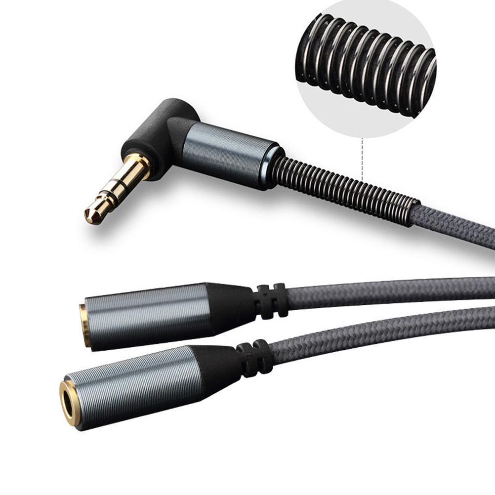 듀얼 3.5mm 오디오 라인 니트 케이블 Aux 스플리 - Audio Music Online 리뷰 및 가격